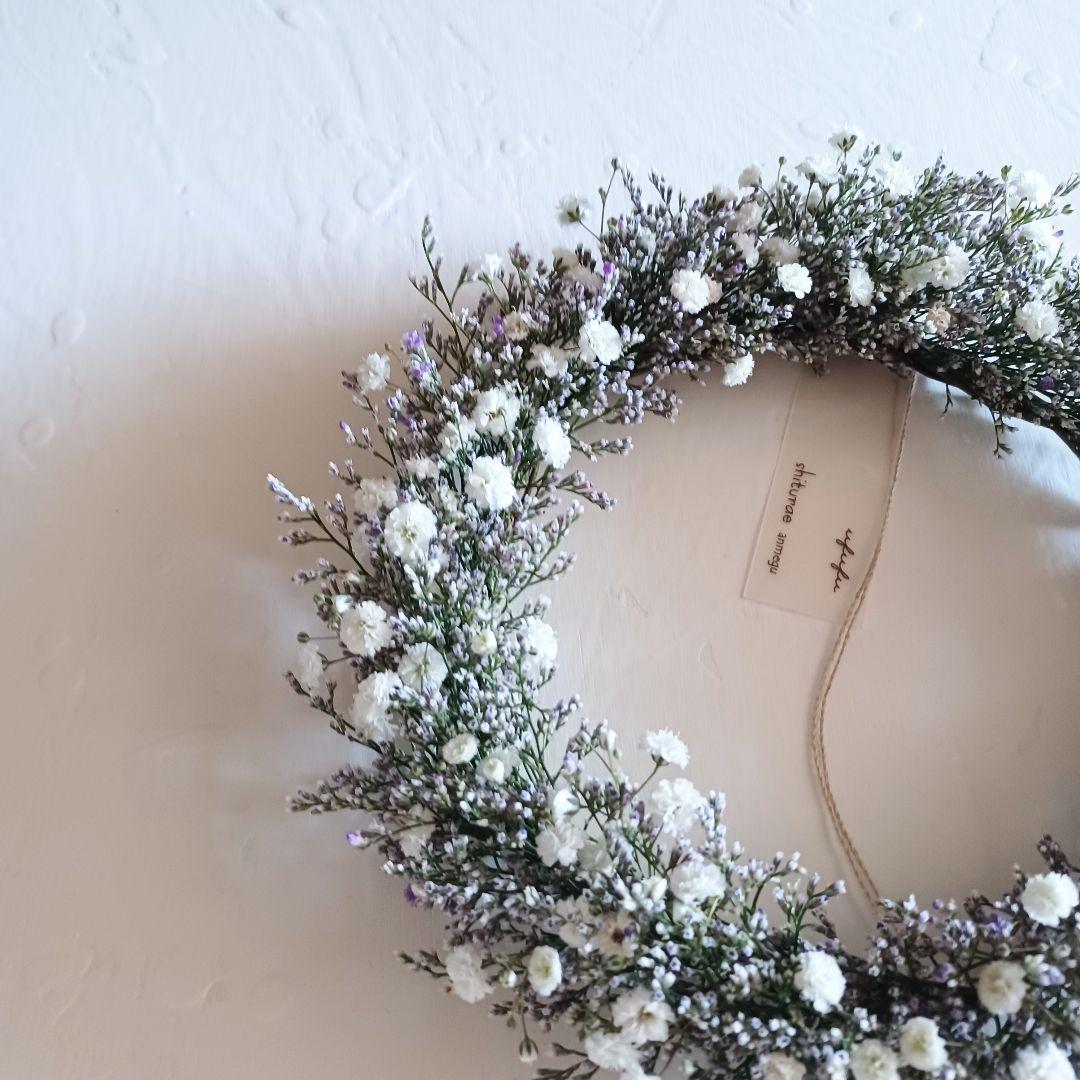 【魔女の棲む森 ～champetre shabby～】ドライフラワー リース 春