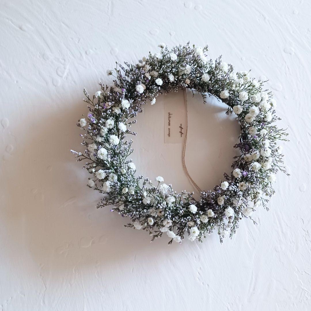 【魔女の棲む森 ～champetre shabby～】ドライフラワー リース 春