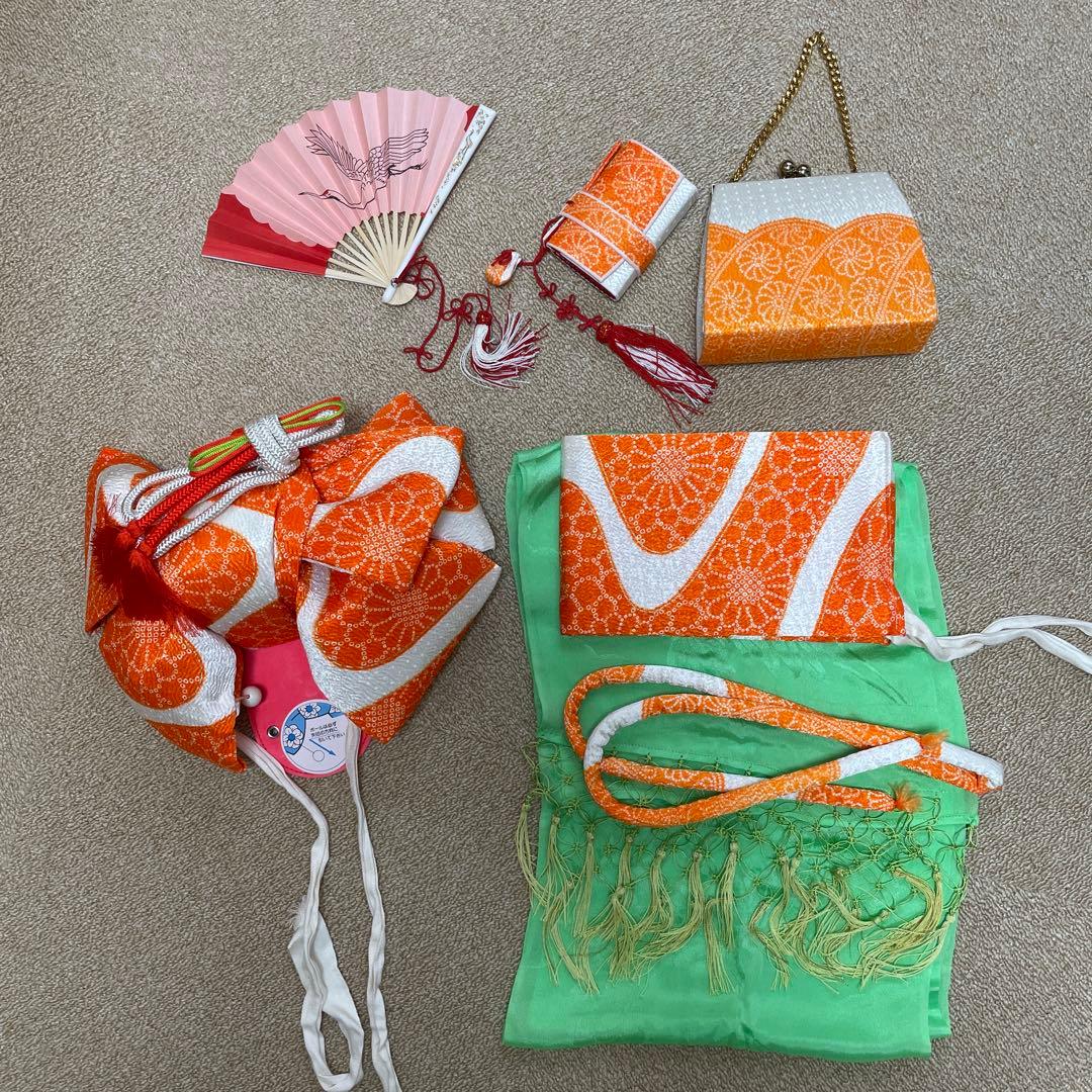 【正絹】総絞り★金刺繍★七五三★着物★小物