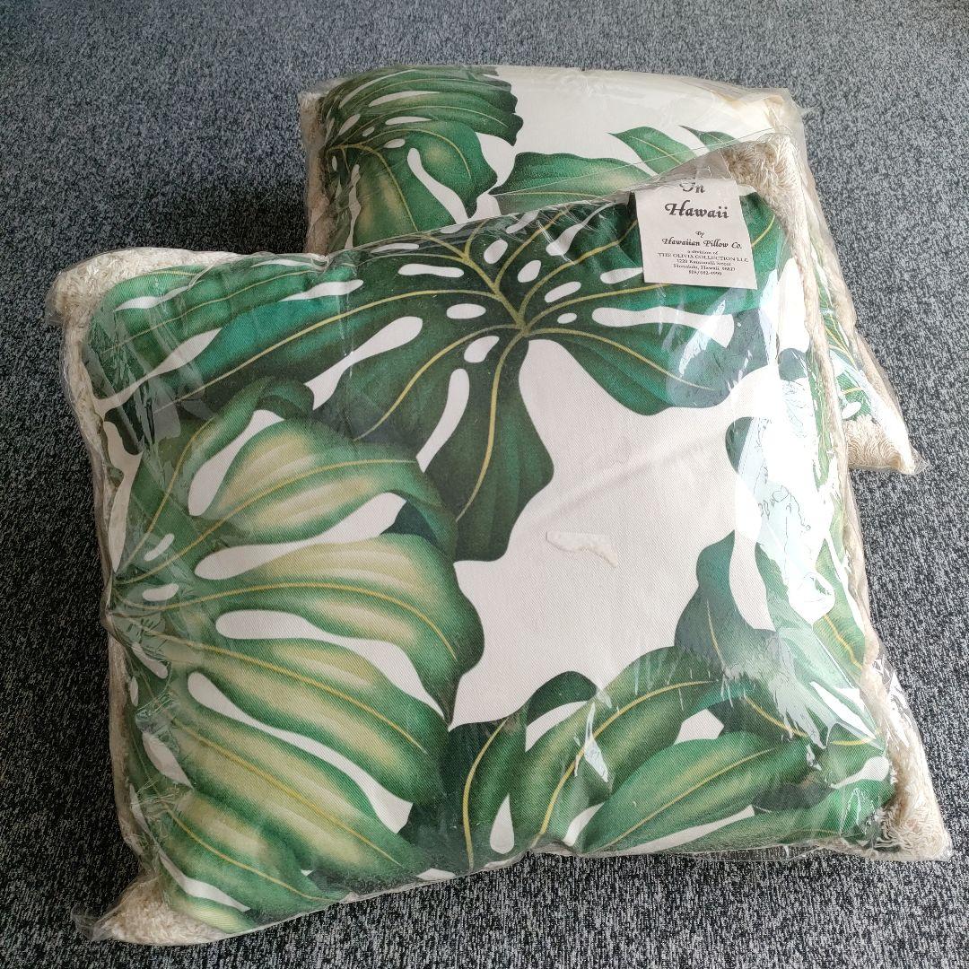 《ハワイアン》モンステラクッション2点.。º*