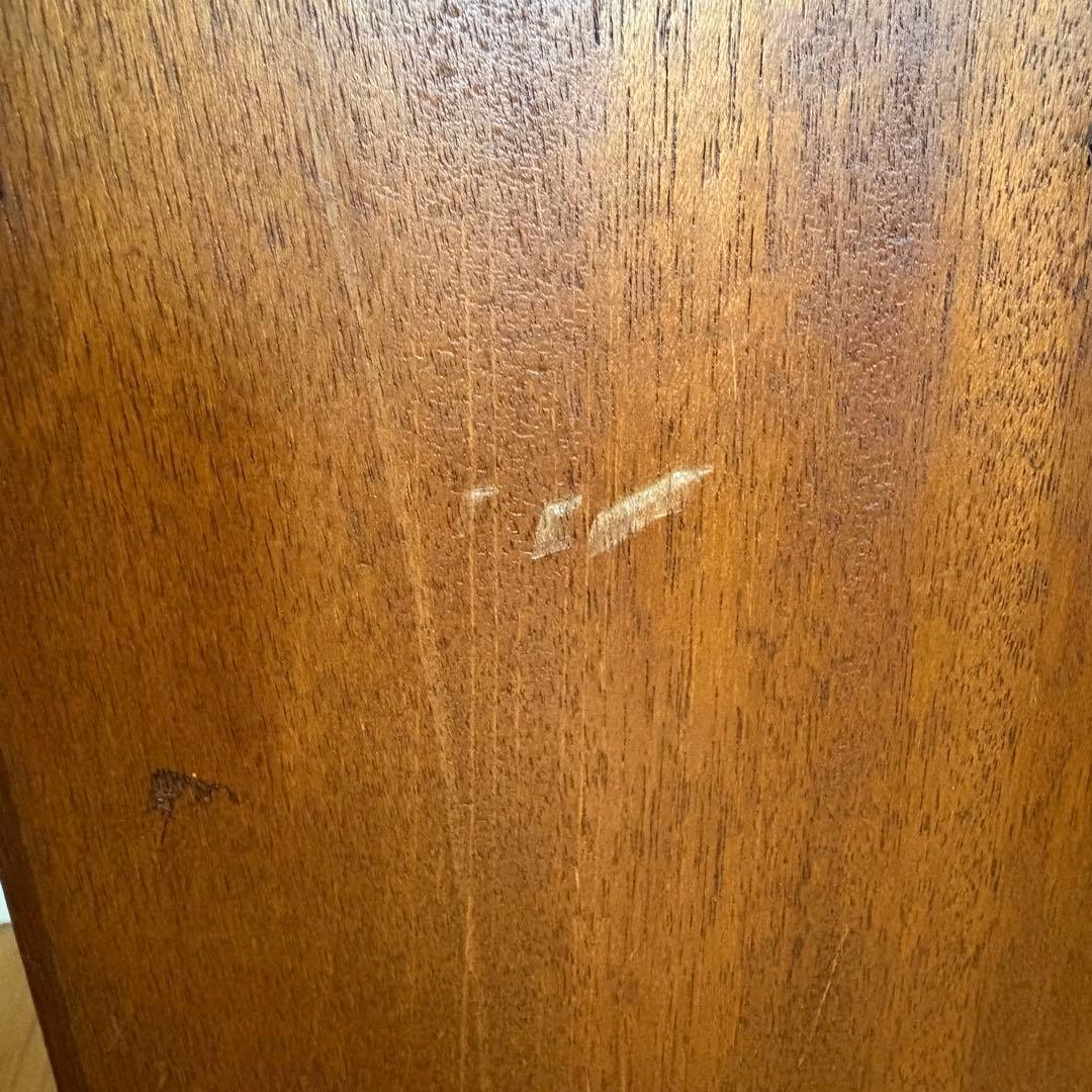 フランス製ビンテージ 木製シェルフ／真鍮鋲／木製キャスター【工具棚・総無垢材】