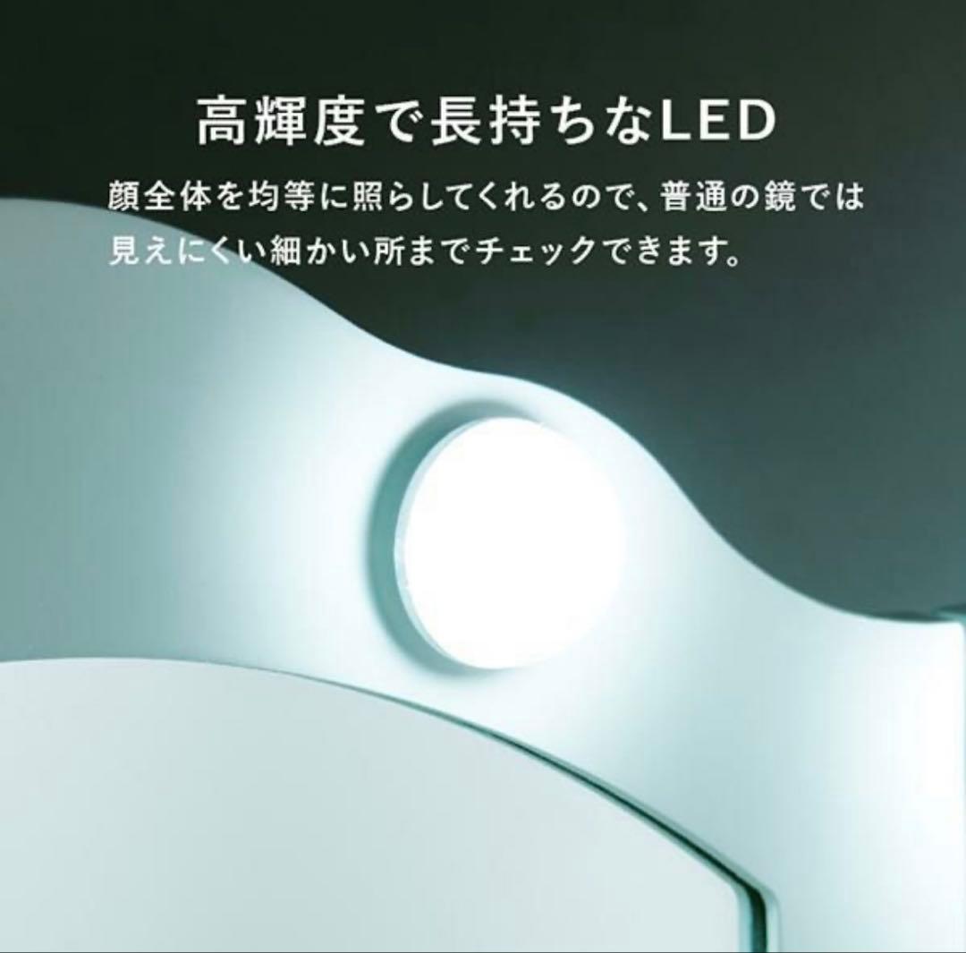 ロマンティックプリンセス リボン取っ手の三面鏡スリムドレッサー (ライト付き)