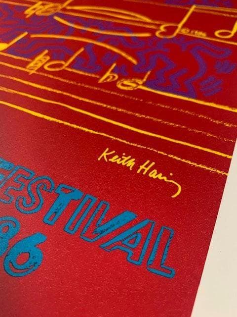 額装品/Montreux Jazz/キース へリング/インテリア/アート/特別品
