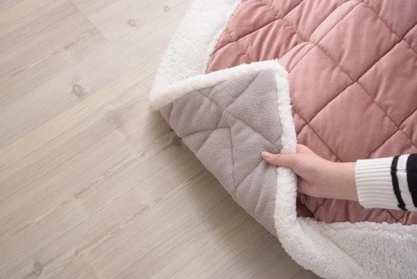 おしゃれ ふかふか かわいい 暖かい 長方形 こたつ布団 サーモンピンク