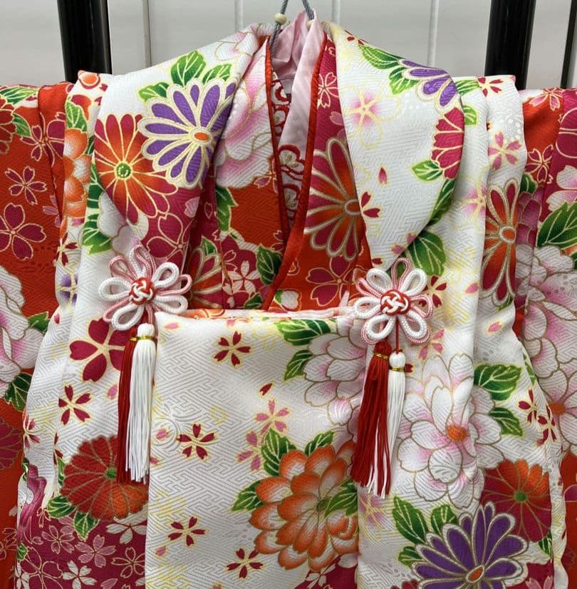 (6507)　♥ 七五三 三歳 女の子 ♥ 被布セット ♥