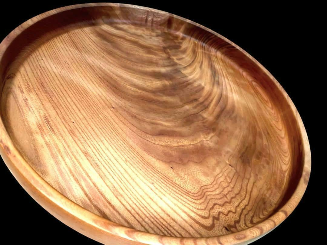 【未使用品】木目が美しい■木地茶櫃■