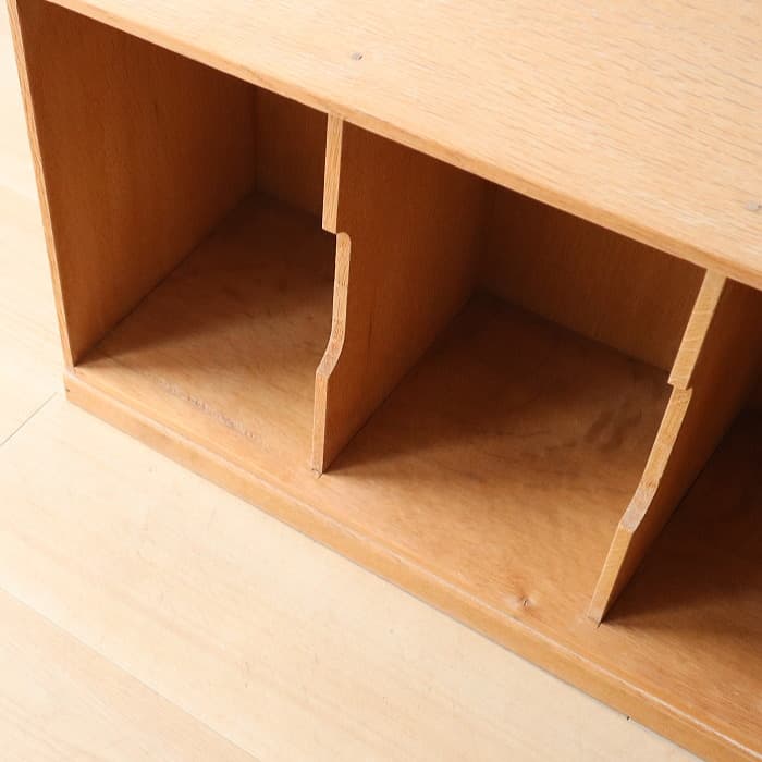 アンティーク 本棚 書棚 無塗装 ナラ材 古家具 昭和レトロ