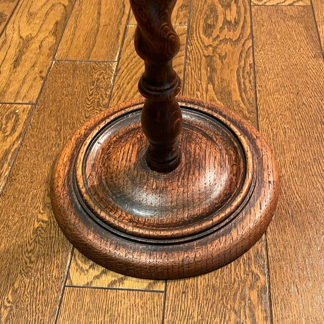 木製アッシュトレイスタンド 英国 アンティーク家具　スモーカーズスタンド　灰皿②