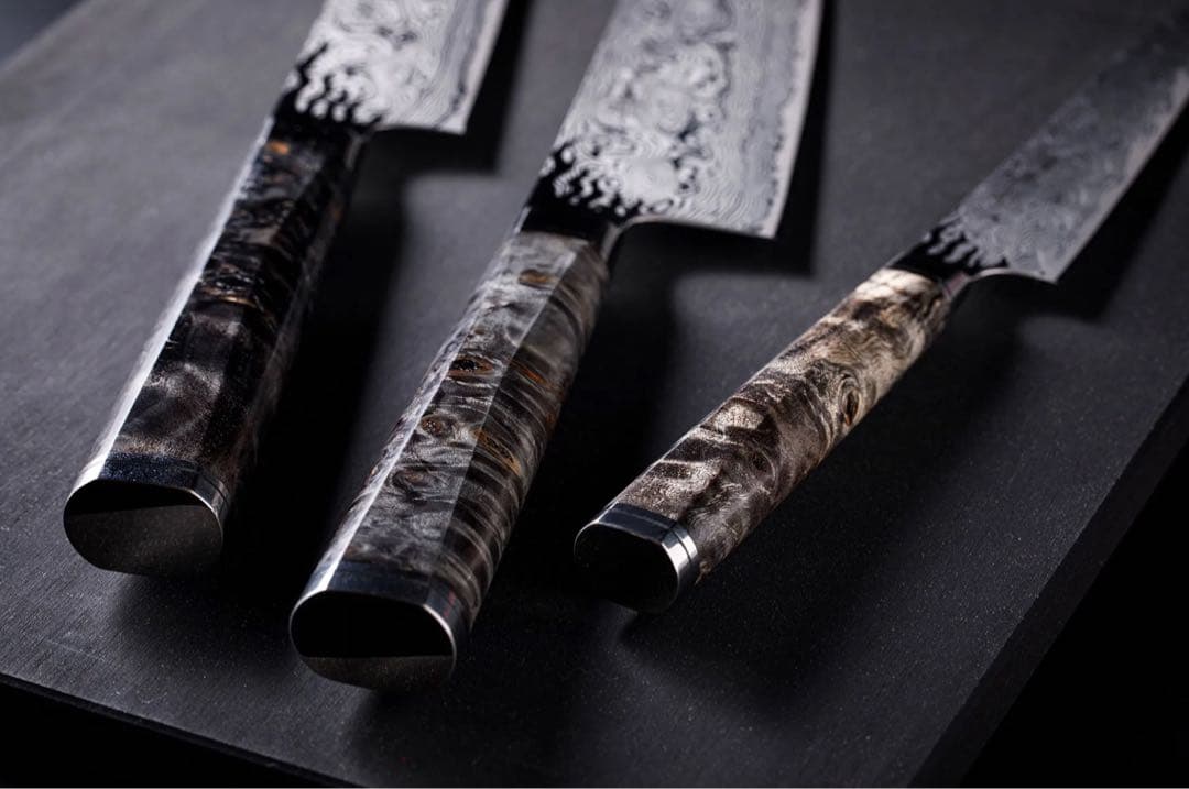 煌黒龍 筋引260mm 龍泉刃物　最上級モデル　99層ダマスカス