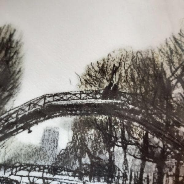 橋本清一 画伯作 パリの裏街 サンマルタン運河 96/250部 限定