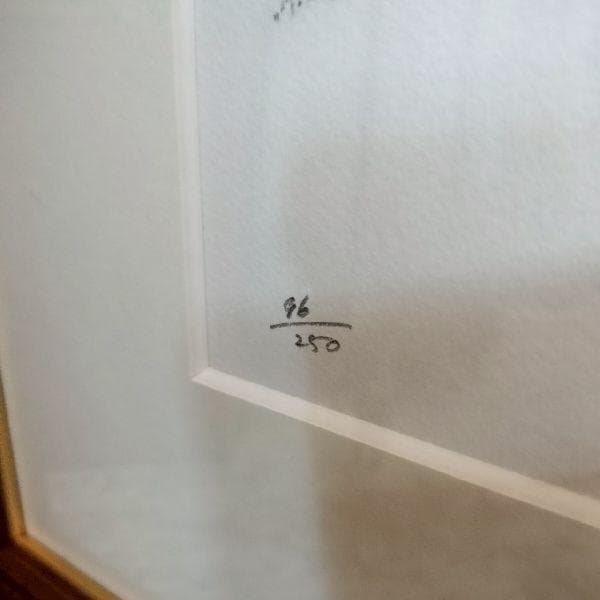 橋本清一 画伯作 パリの裏街 サンマルタン運河 96/250部 限定