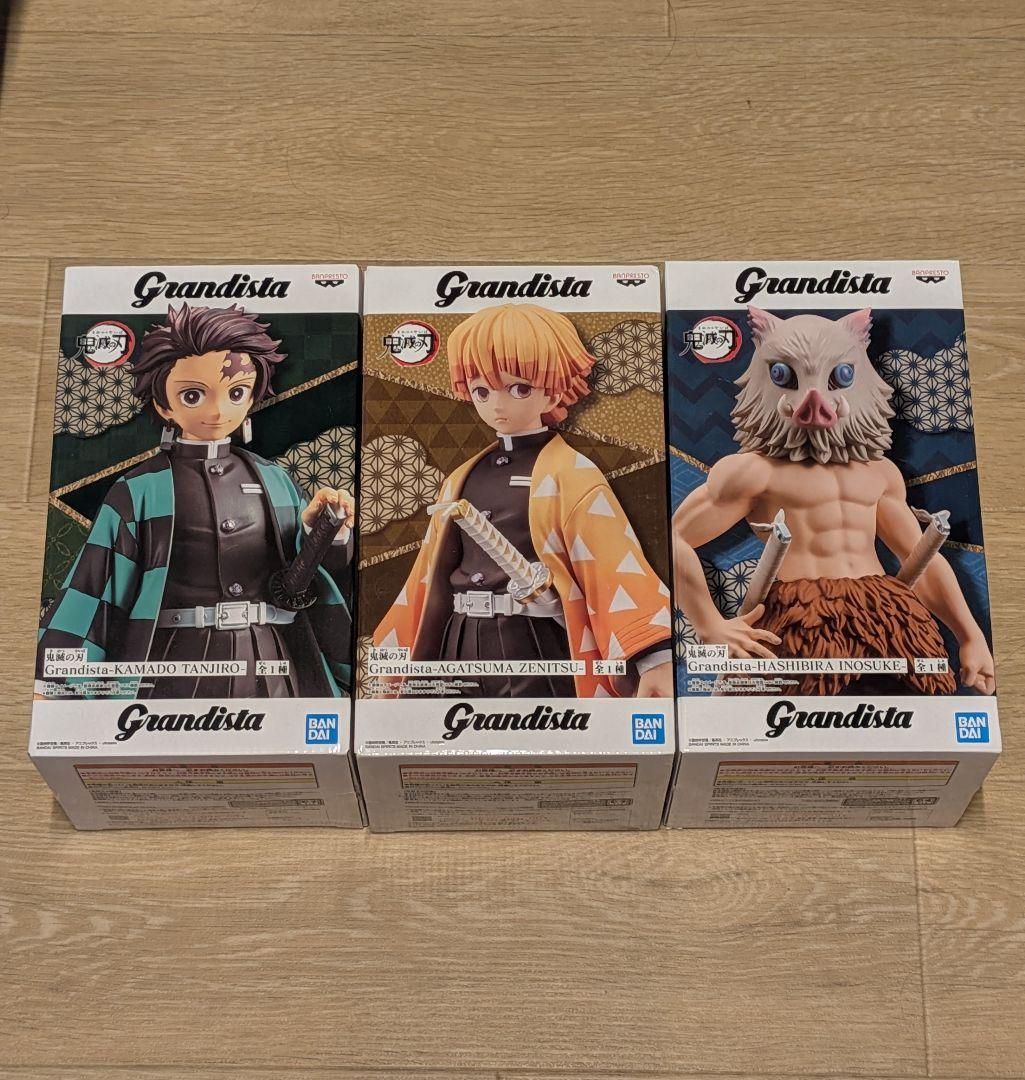 Grandista 鬼滅の刃 フィギュア 竈門 炭治郎 我妻 善逸 嘴平 伊之助