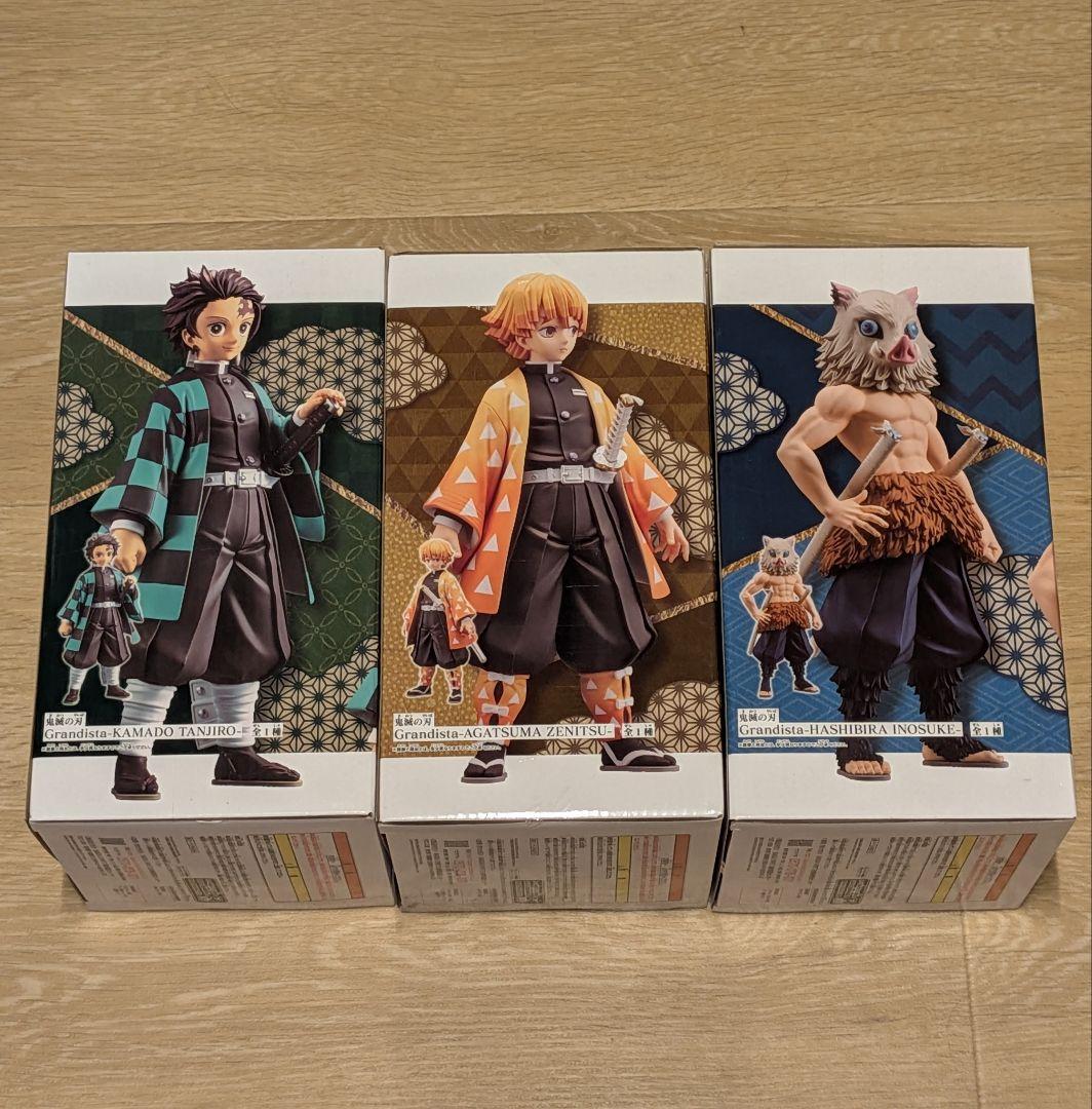 Grandista 鬼滅の刃 フィギュア 竈門 炭治郎 我妻 善逸 嘴平 伊之助