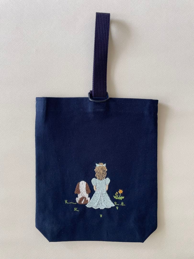 入園入学グッズ2点セット《コッパースパニエルと女の子》