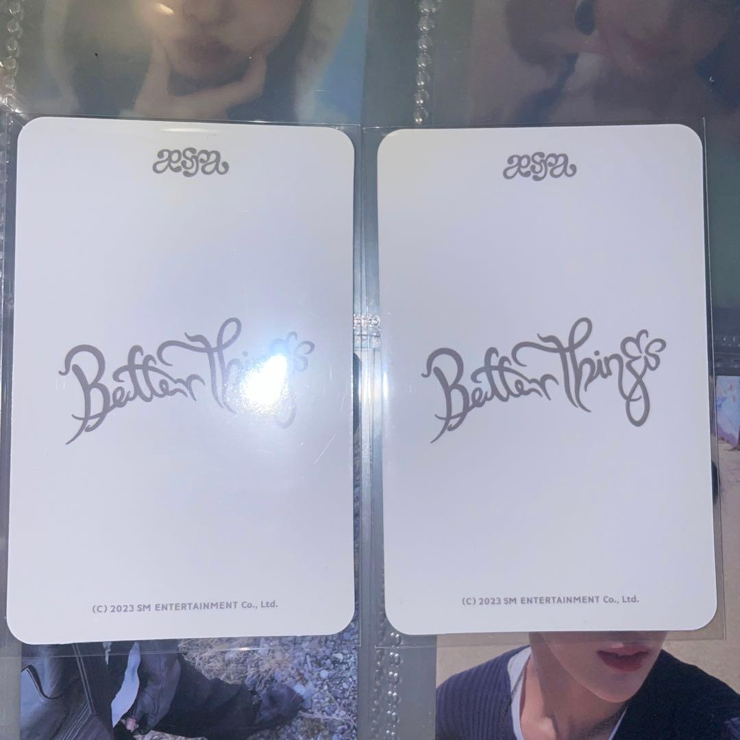 aespa better things ウィンターコップリング 特典トレカセット - メルカリ