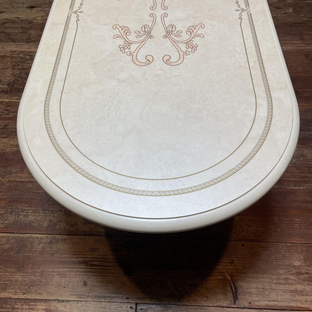 サルタレッリ　フローレンスシリーズ　アイボリー　ダイニングテーブル　120cm