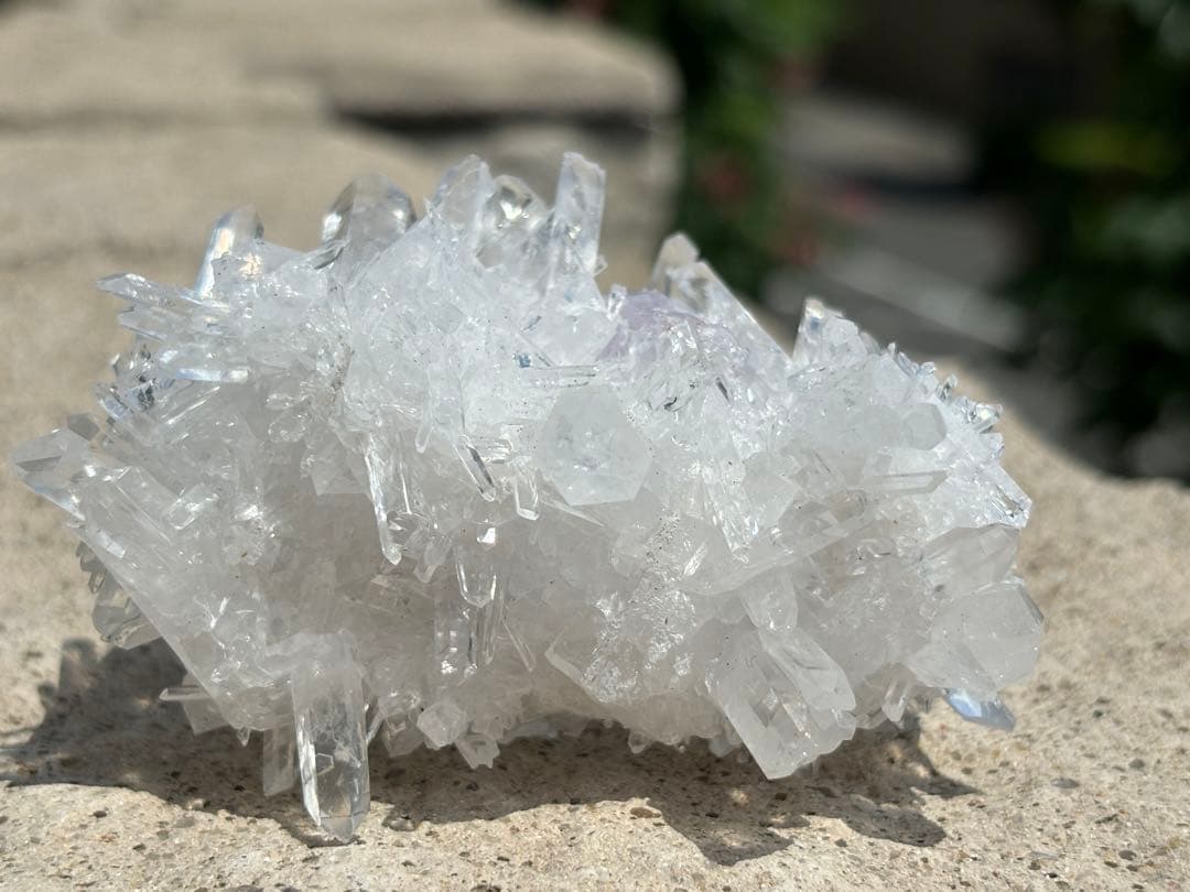 【強力浄化】ヒマラヤ水晶クラスター両面⭐️アメジスト共生 ⭐️R50