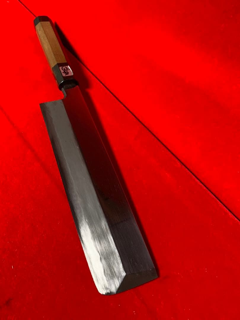 NO.01229 包丁 鍔屋 薄刃 出雲玉鋼 箱付 未使用品 - メルカリ