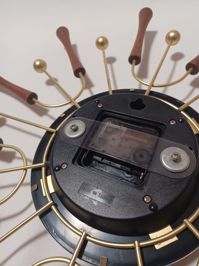 ミッドセンチュリー　サンバースト　掛時計