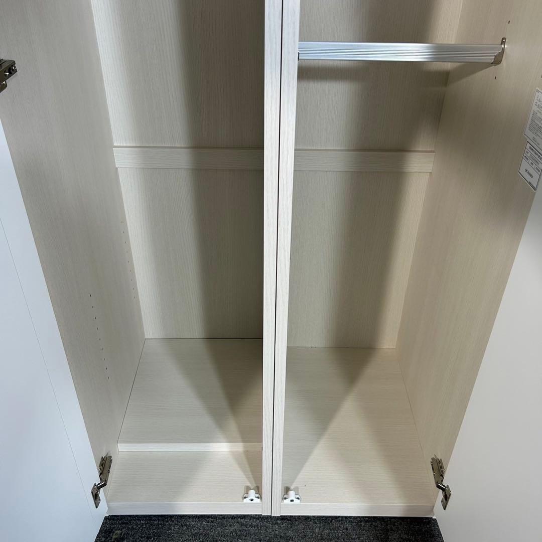 ニトリ ワードローブ クエスT 幅80cm ミラー付き 衣類収納 I022 - メルカリ