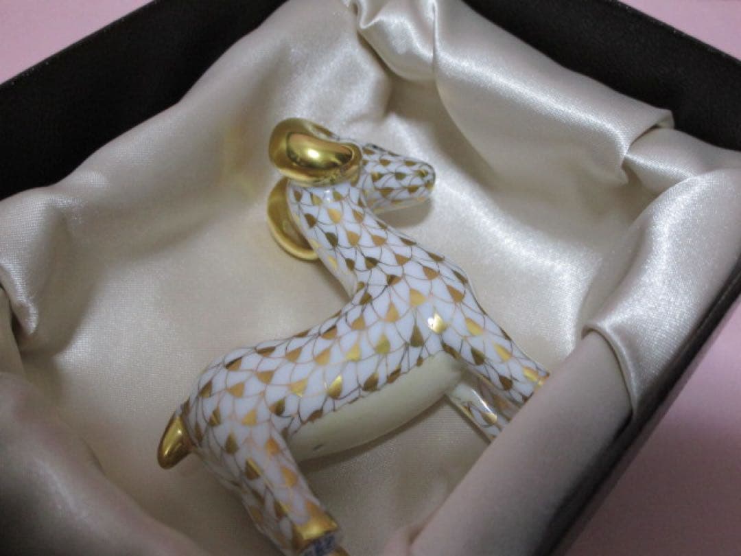 専用です♪新品　Herend／ヘレンド　ひつじ／羊／未（ゴールド）