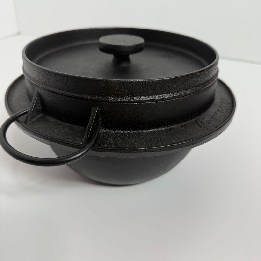 未使用品　南部鐵器の岩鋳　ご飯鍋　3合炊