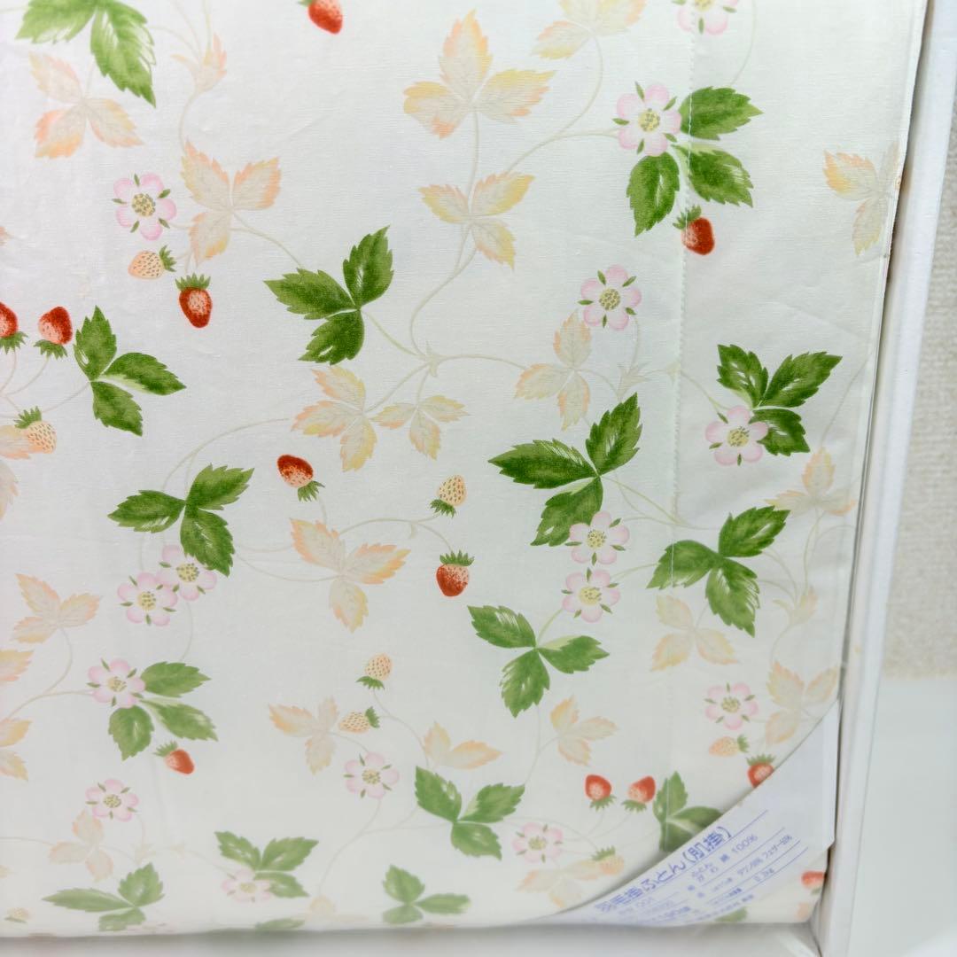  ウェッジウッド　羽毛肌掛け布団　ワイルドストロベリー