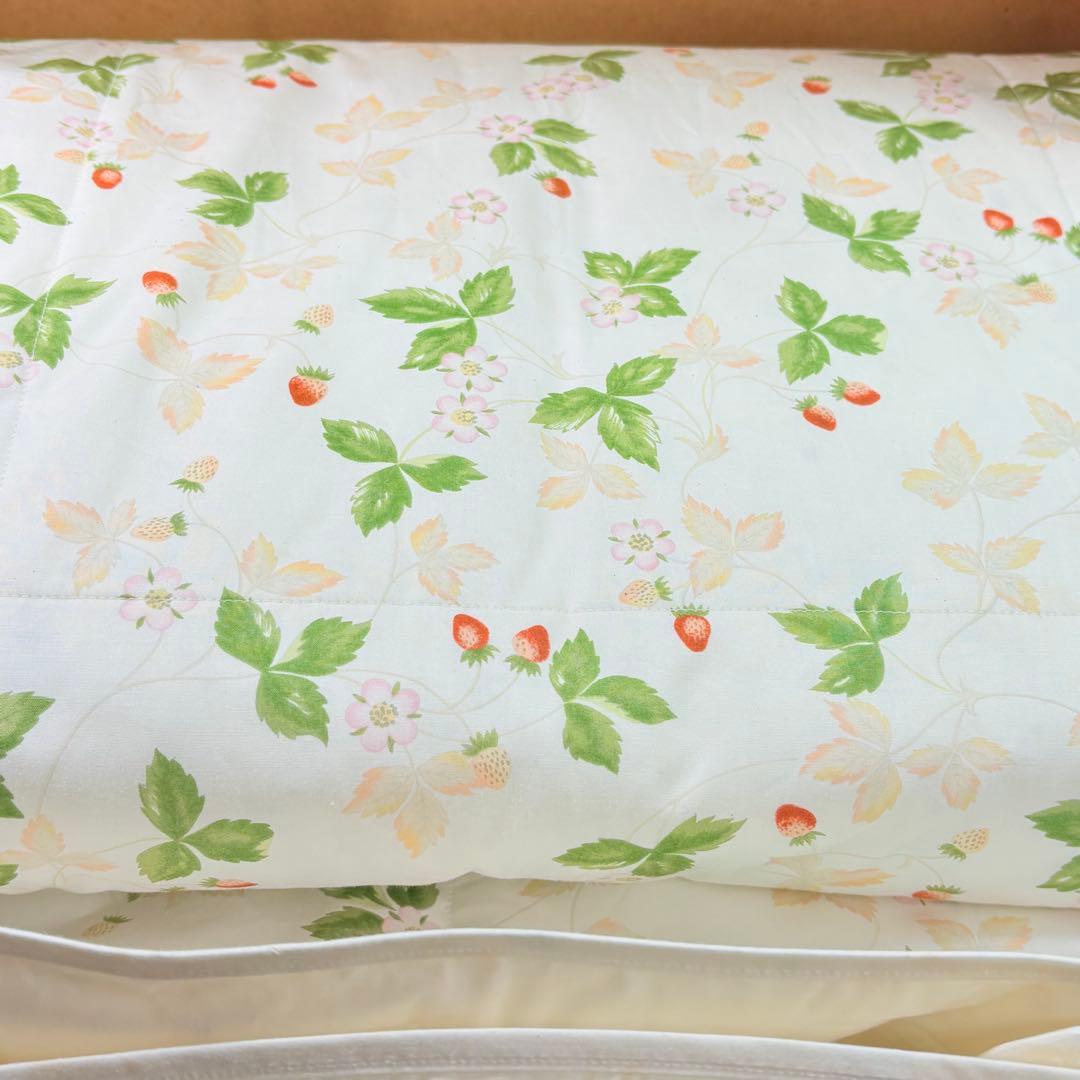  ウェッジウッド　羽毛肌掛け布団　ワイルドストロベリー