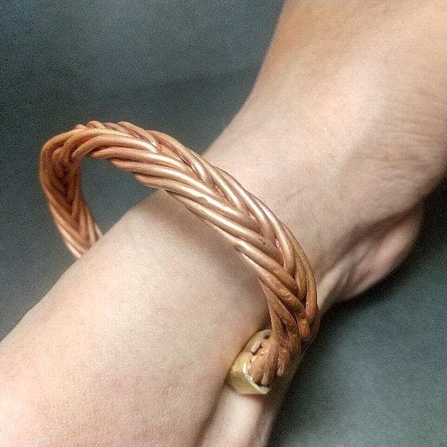 銅 バングル Viking warrior solid 17.3cm