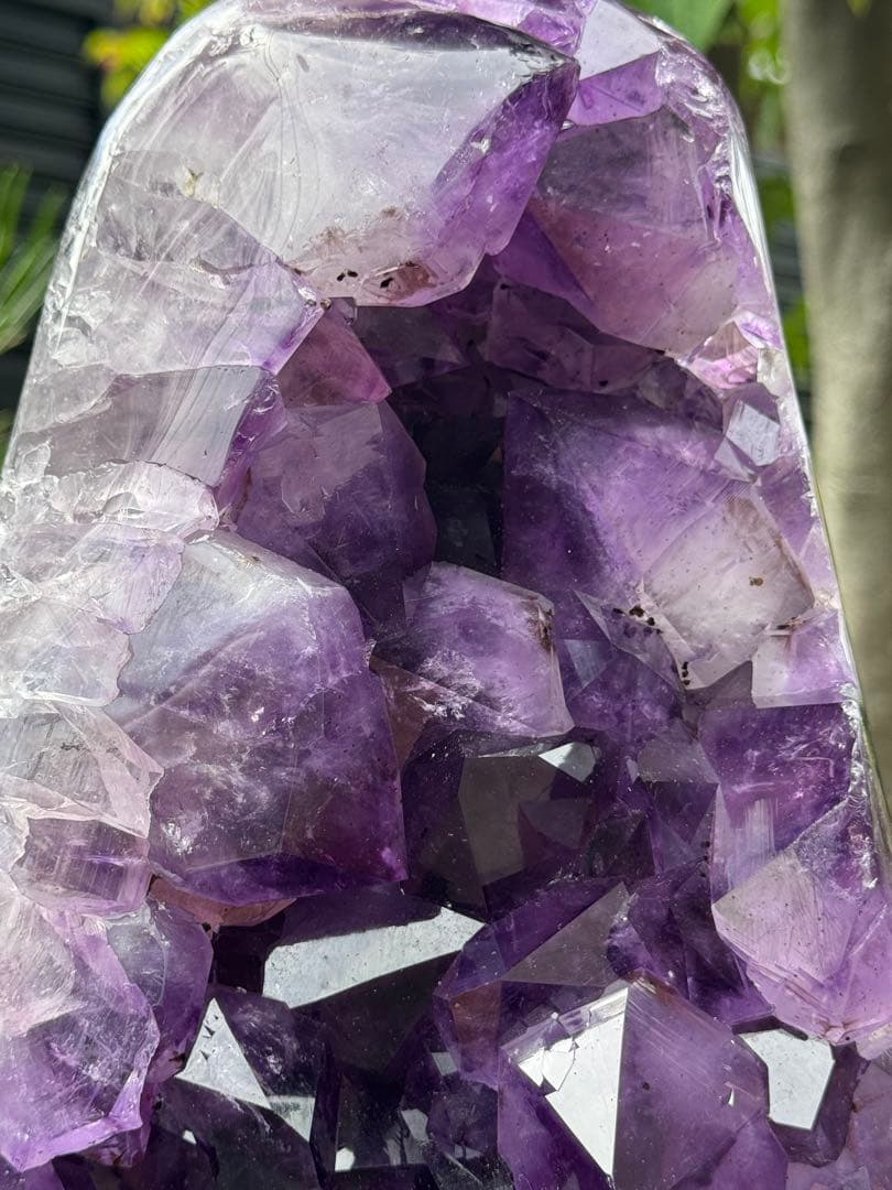 アメジスト置物 木製台座付き