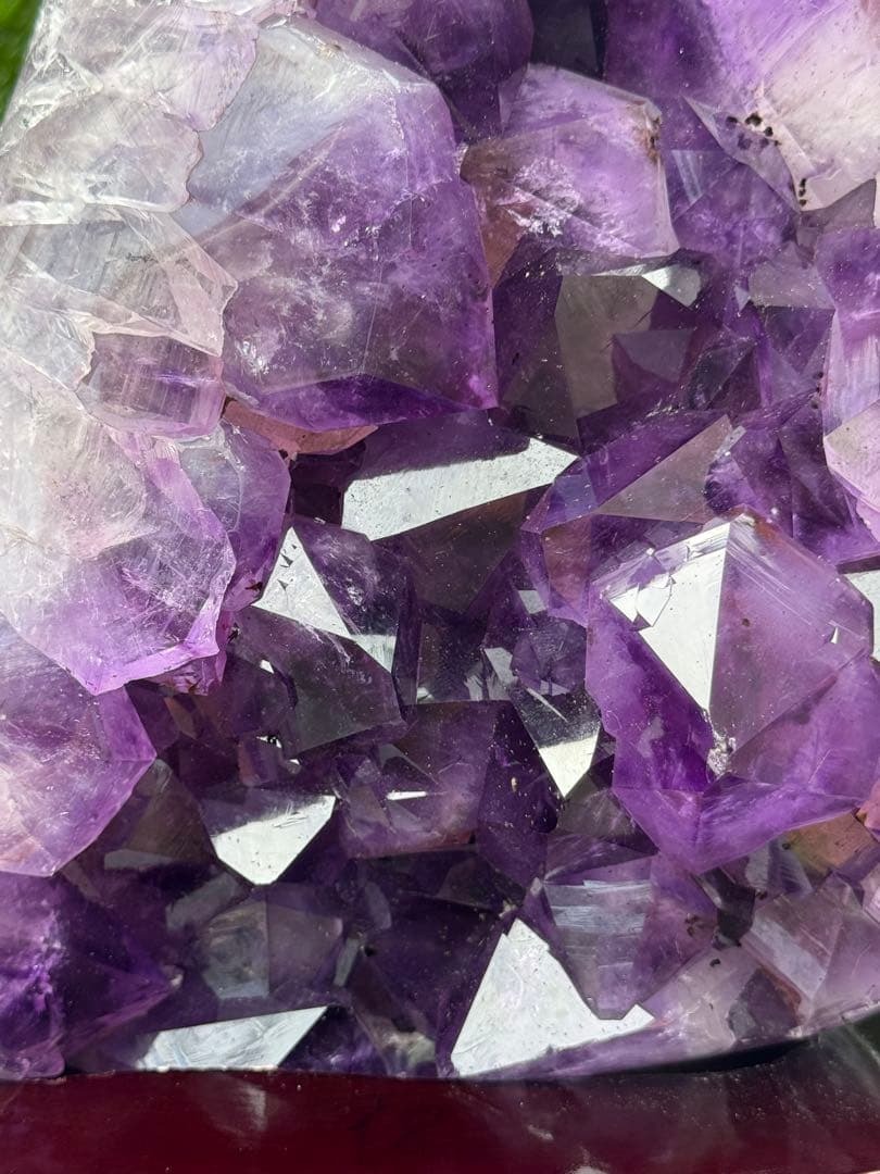 アメジスト置物 木製台座付き