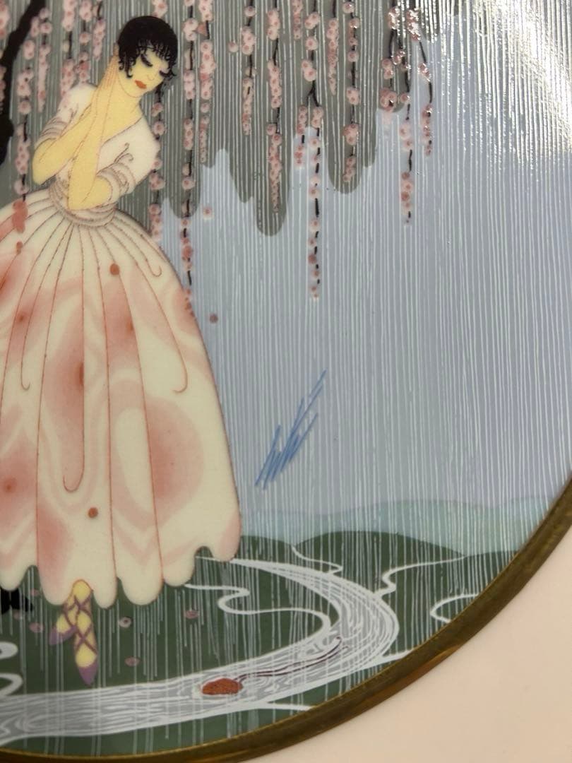 エルテ　『ブロッサム アンブレラ』 ファイン チャイナ　1990年　署名入り