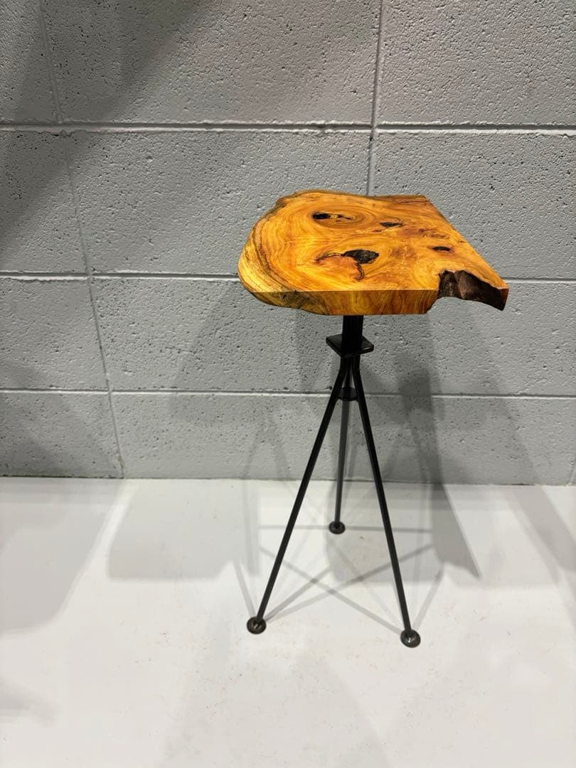 欅サイドテーブル　コーヒーテーブル　ナイトテーブル　観葉植物置き台