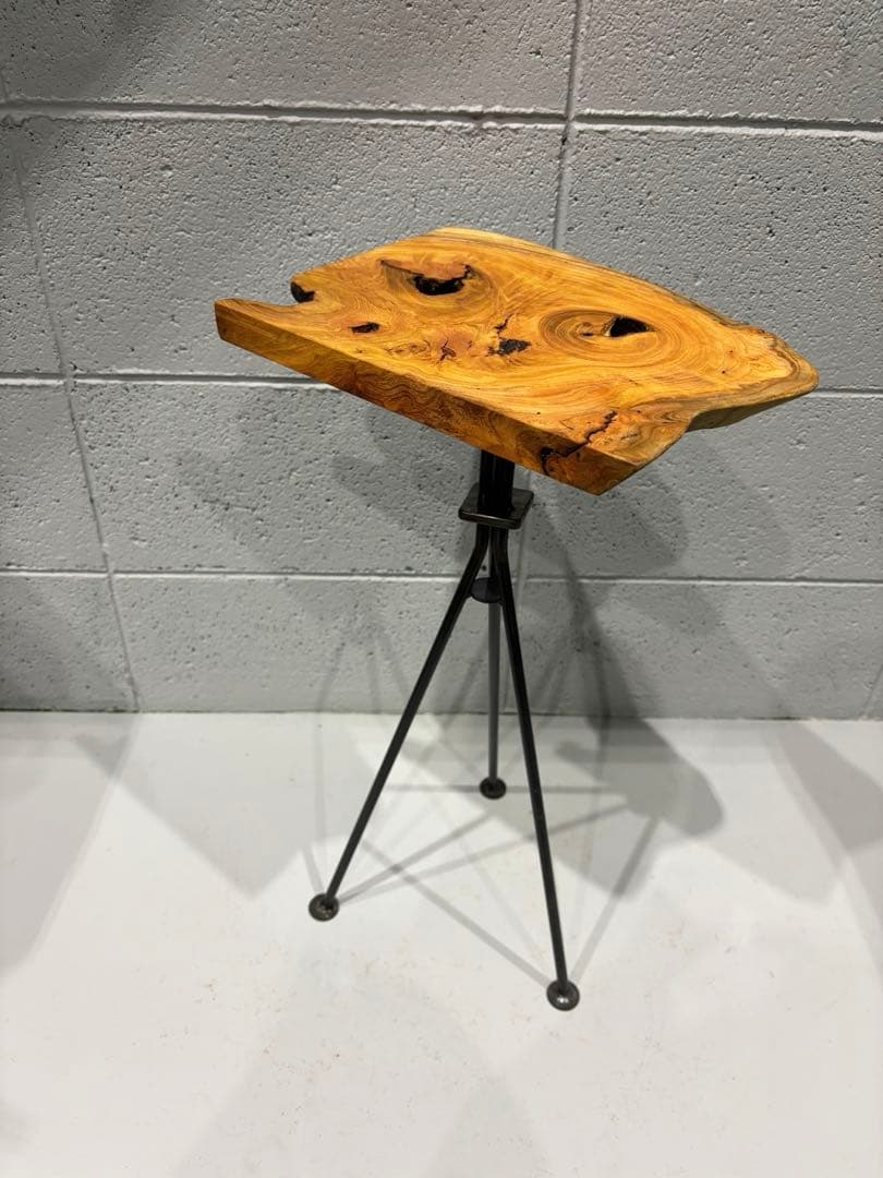 欅サイドテーブル　コーヒーテーブル　ナイトテーブル　観葉植物置き台