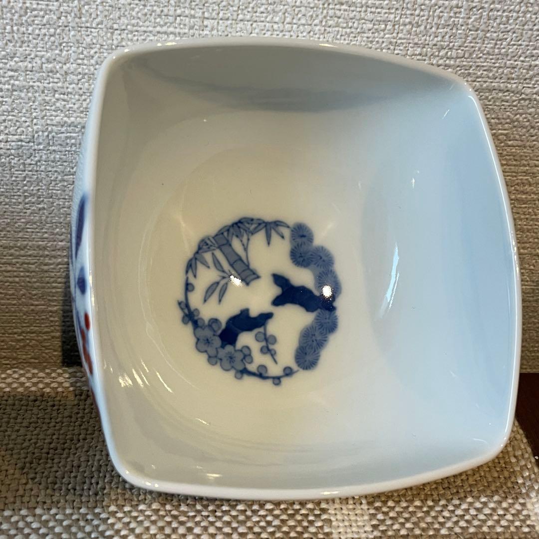 美品】深川製磁 小鉢 4客セット 四季の花 菱形 有田焼 - メルカリ