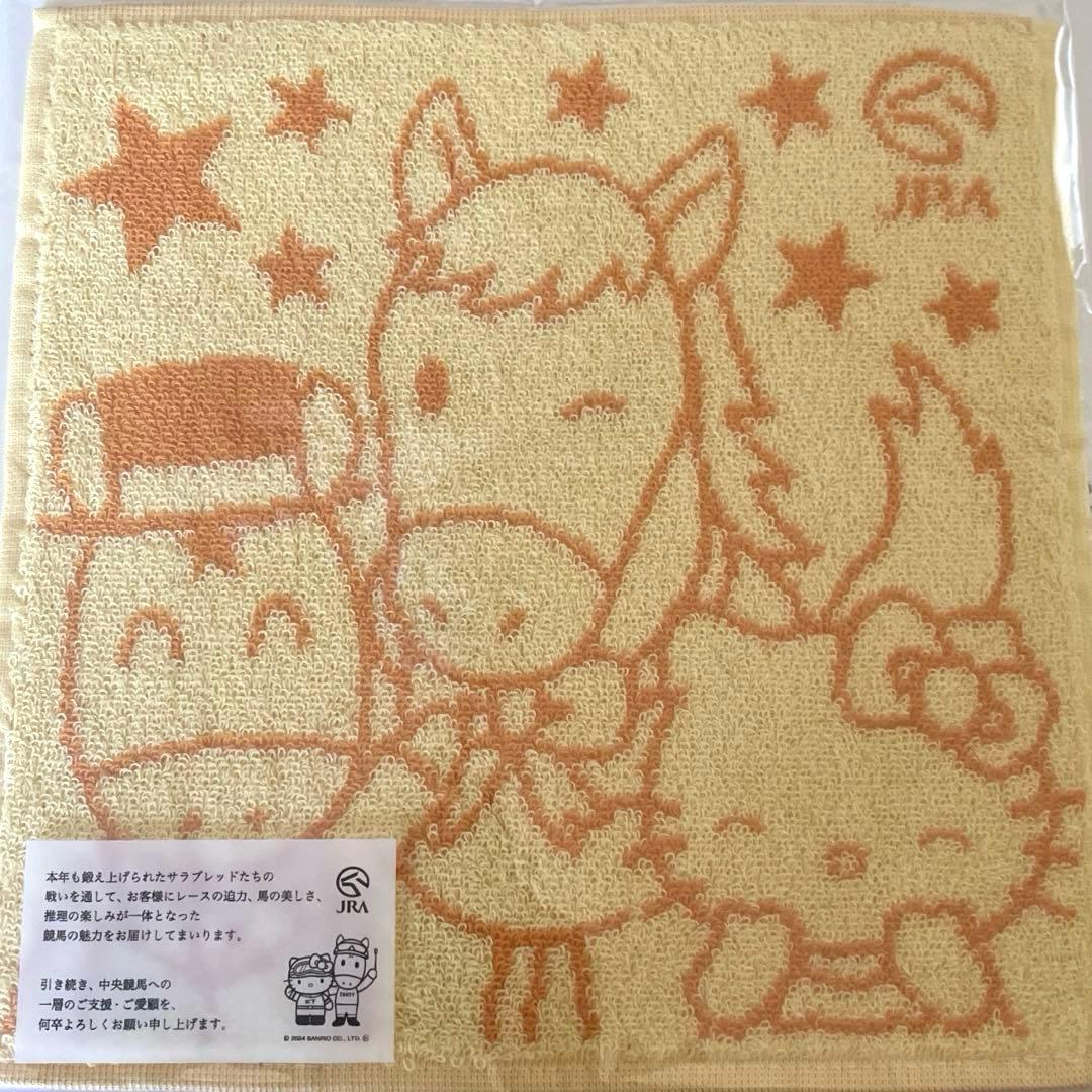 非売品】JRA ターフィー＆ハローキティ ハンドタオル 3色セット - メルカリ