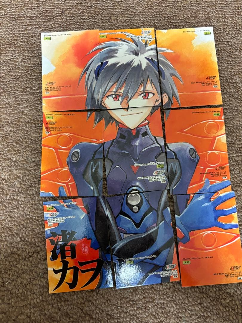 カードダスマスターズ　エヴァンゲリオン　パズルカード+sp2枚