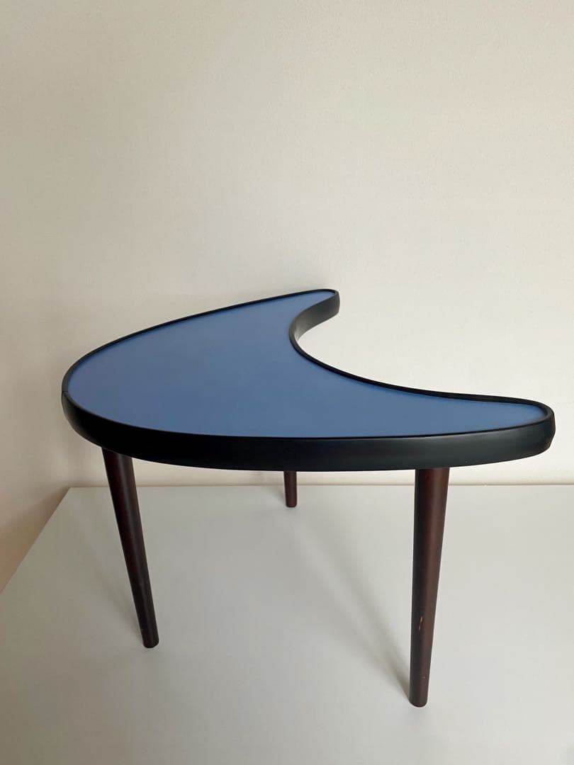 ビンテージ アンティーク 60s 70s サイドテーブル 青 ミッドセンチュリー