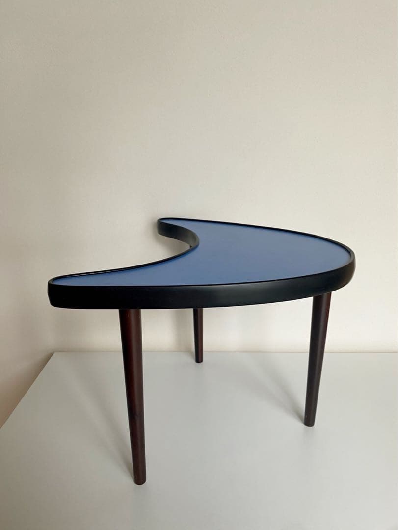 ビンテージ アンティーク 60s 70s サイドテーブル 青 ミッドセンチュリー