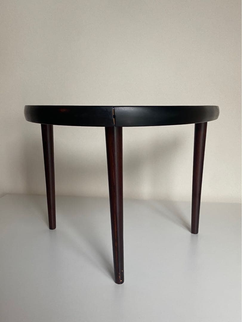 ビンテージ アンティーク 60s 70s サイドテーブル 青 ミッドセンチュリー