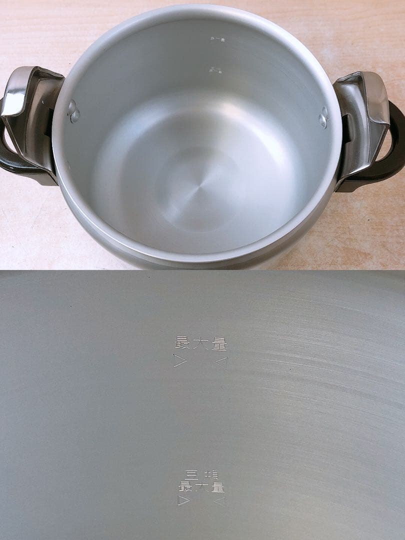 理研 圧力鍋 6L 一升炊き 圧力なべ 両手鍋 RIKEN R-60 自宅保管品