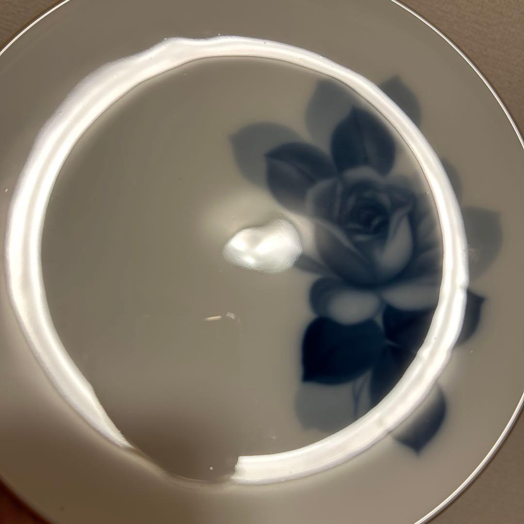 大倉陶園　ブルーローズ　デザートプレート　19.5cm 新品未使用