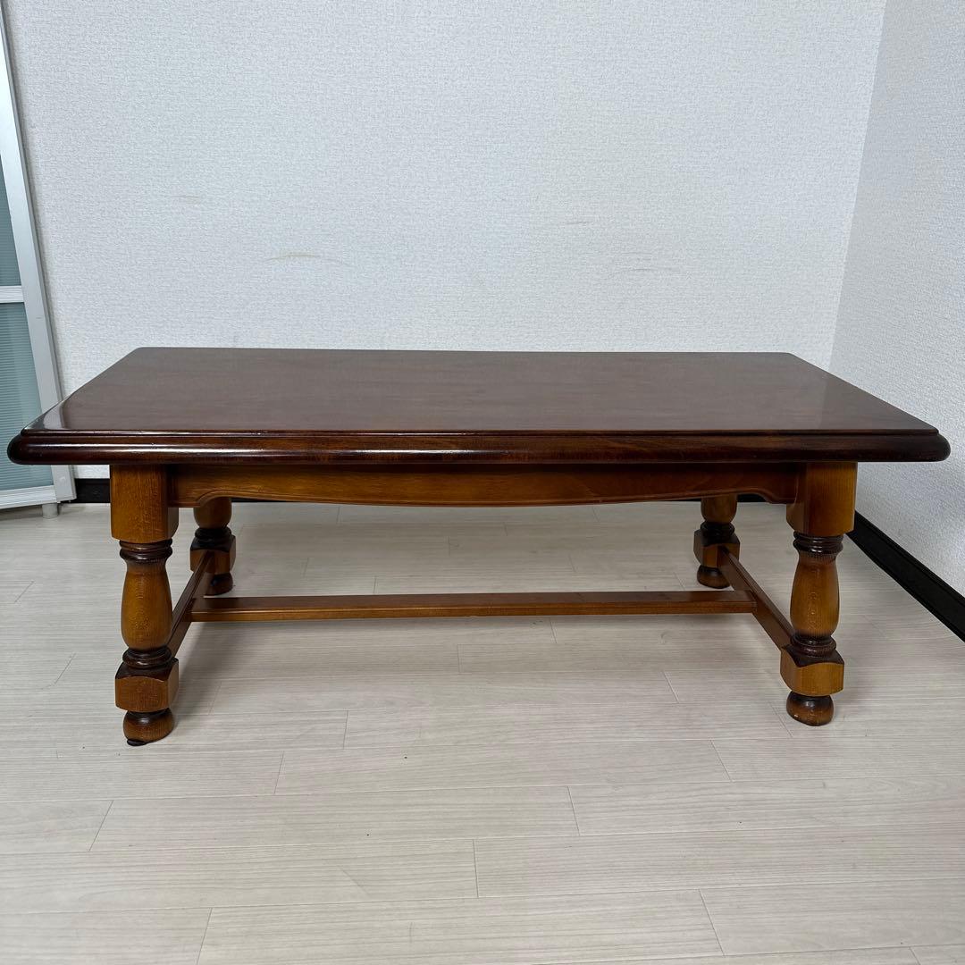 カリモク コロニアル ローテーブル リビングテーブル センターテーブル i4※