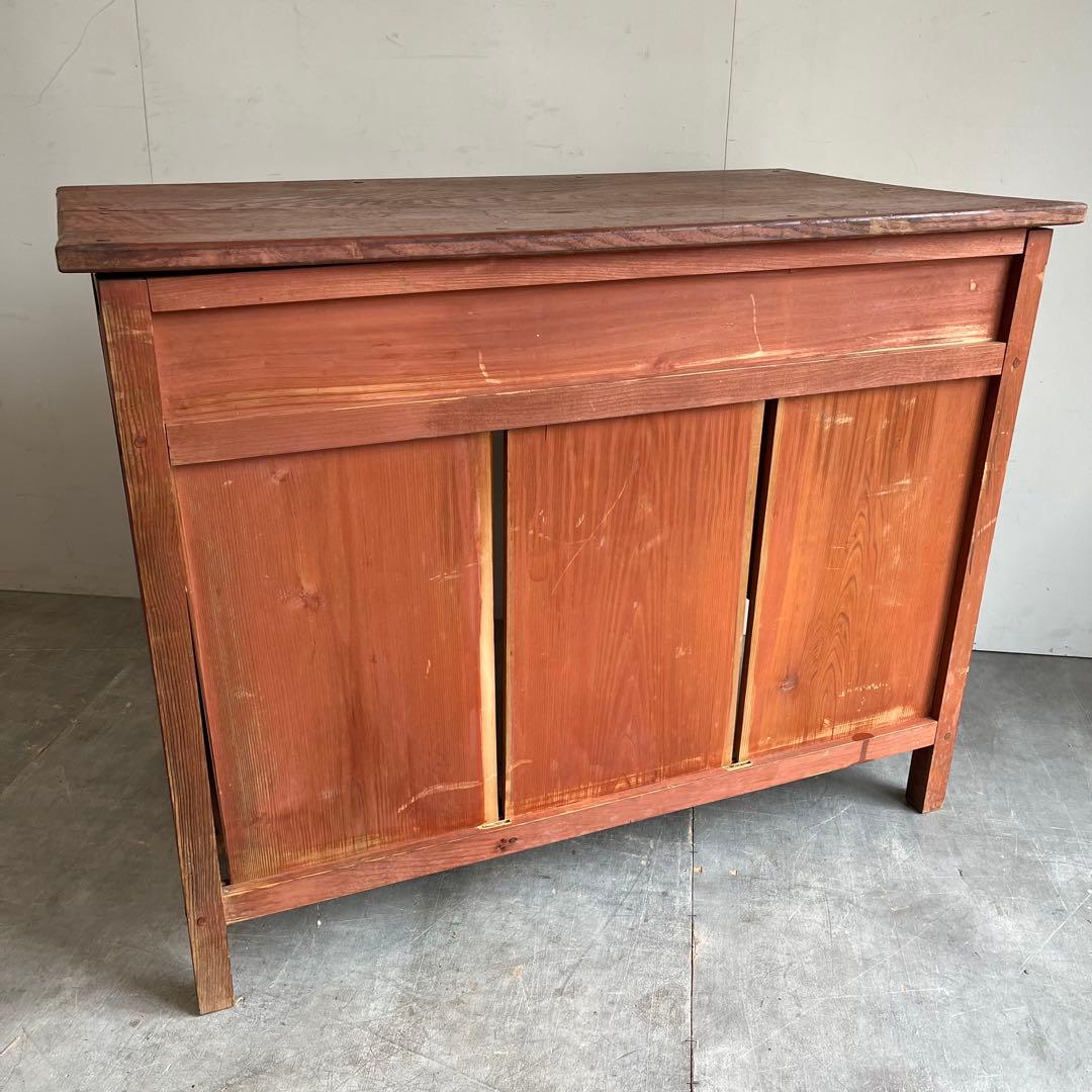 アンティーク 片袖机 デスク テーブル モダン レトロ 無垢材