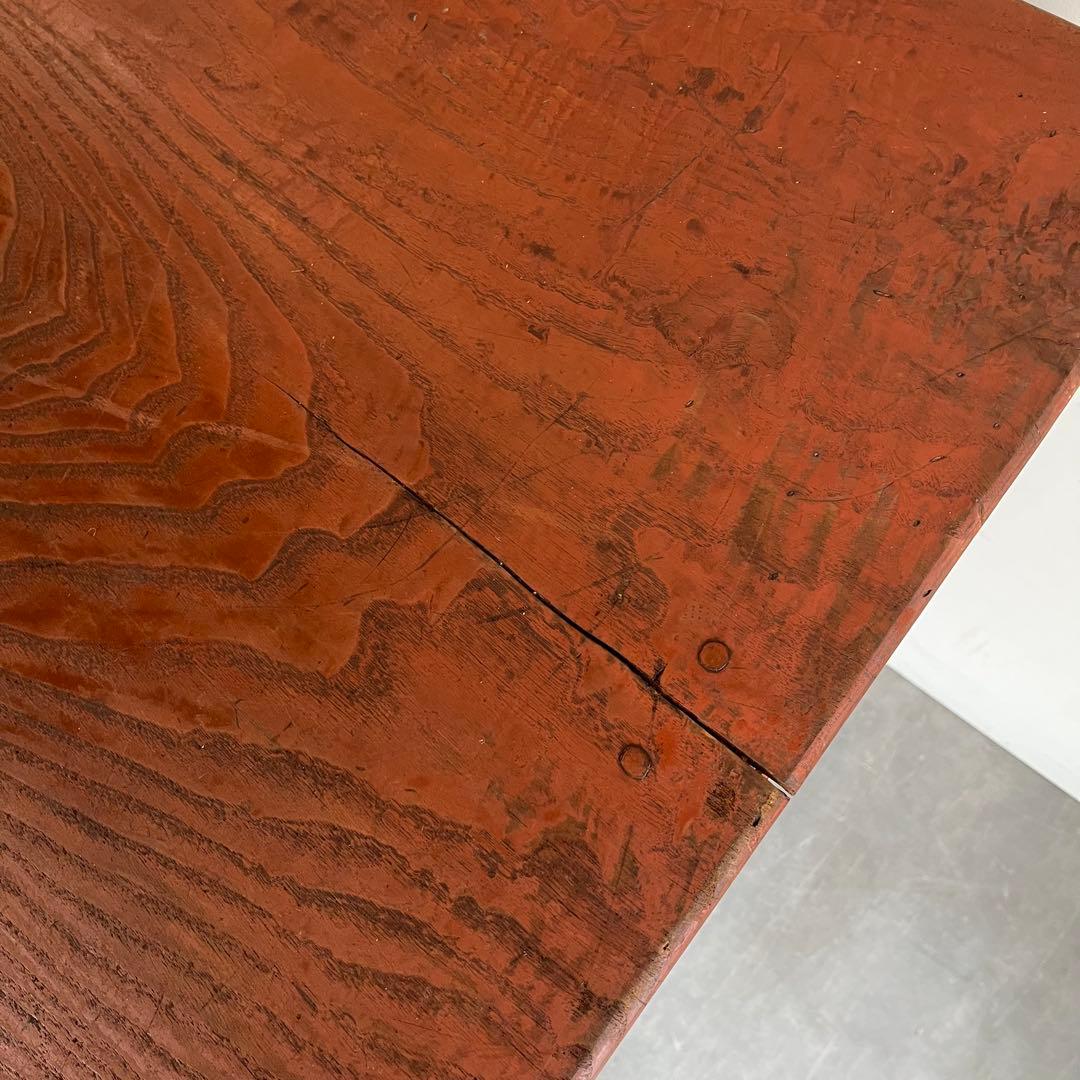 アンティーク 片袖机 デスク テーブル モダン レトロ 無垢材