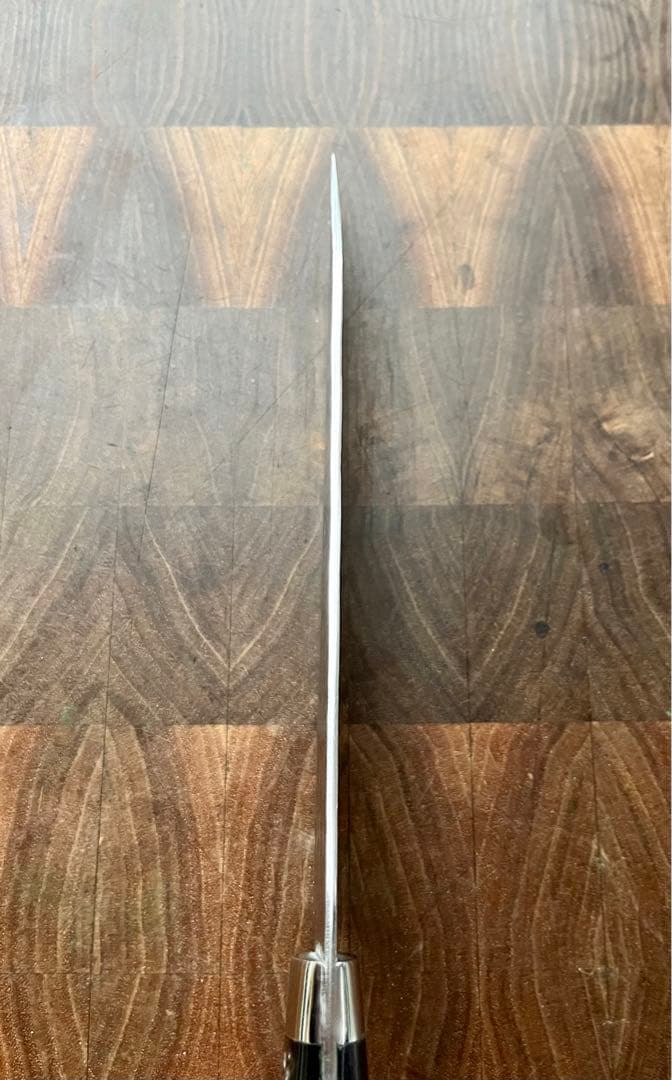 黒崎 優 閃光 鋭 ハイス SG2 鎚目 牛刀 包丁 180mm 黒アクリル柄