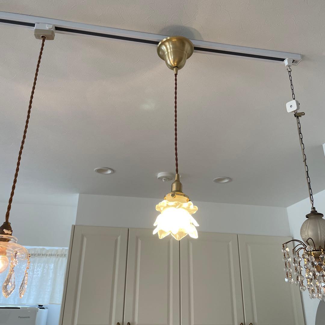 フレンチアンティーク　ランプシェード　ペンダントライト