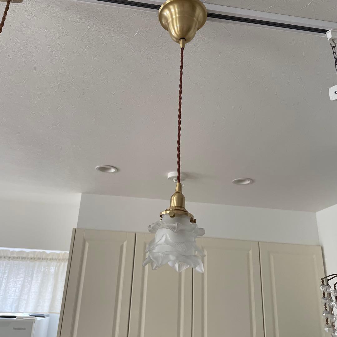 フレンチアンティーク　ランプシェード　ペンダントライト