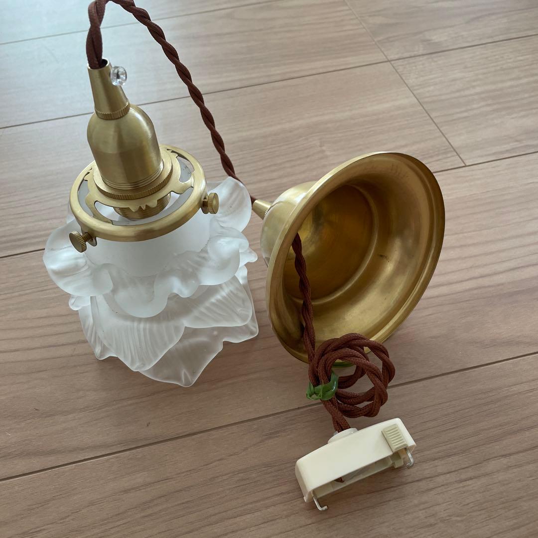 フレンチアンティーク　ランプシェード　ペンダントライト