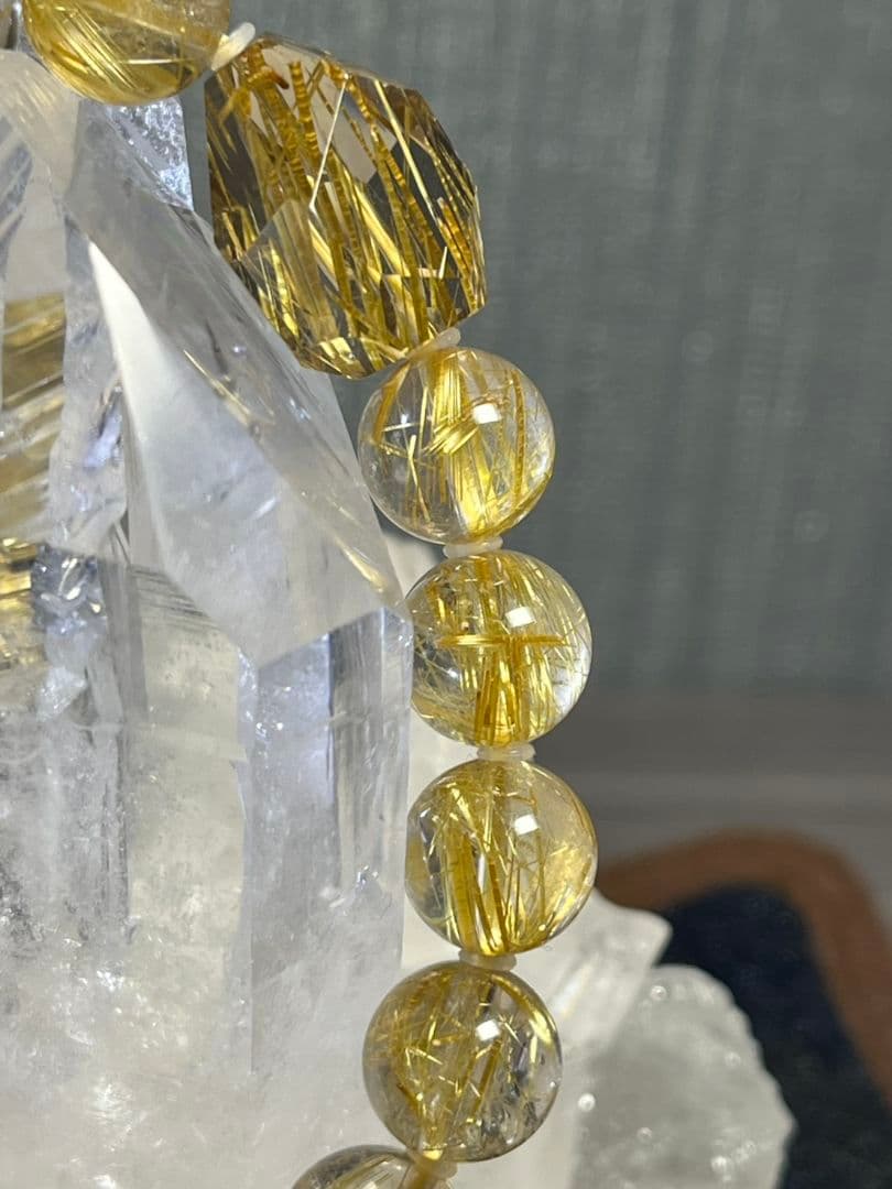 鑑別書付き【極上ルチルクォーツ】